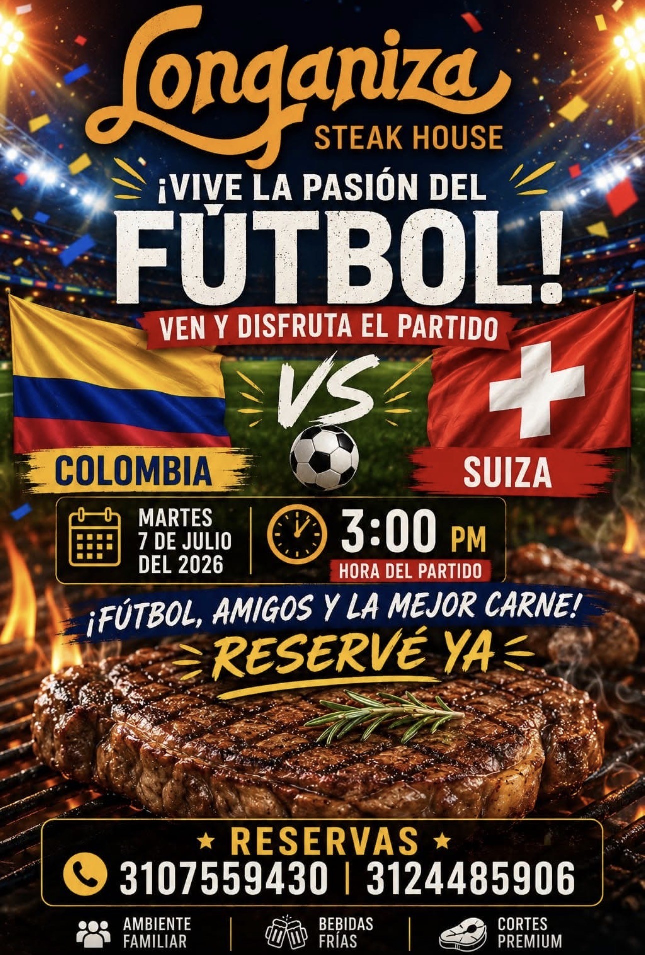 Especial transmision del Mundial de futbol en Longaniza